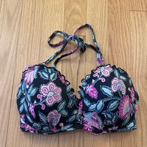 Shade & Shore Tropical Print Bikini Top